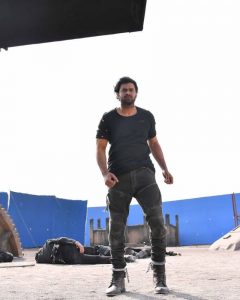 prabhas from Saaho sets