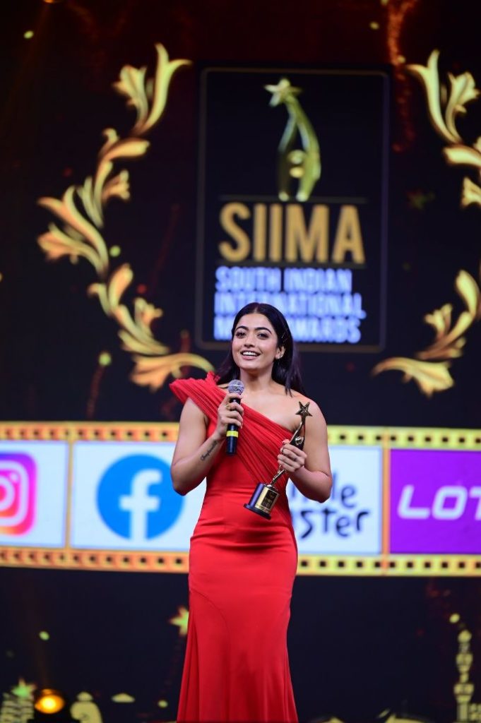 Rashmika Mandanna at SIIMA 2021