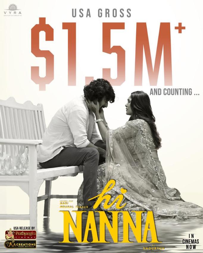 Hi Nanna USA Collections: The Film Crossed Another Milestone! Nani's ...